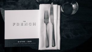 Menu at the French Restaurant